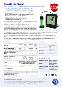 Thumbnail of document Data Sheet - EL-WiFi-21CFR-VAC/VAC2 Vaccine Monitoring Kit